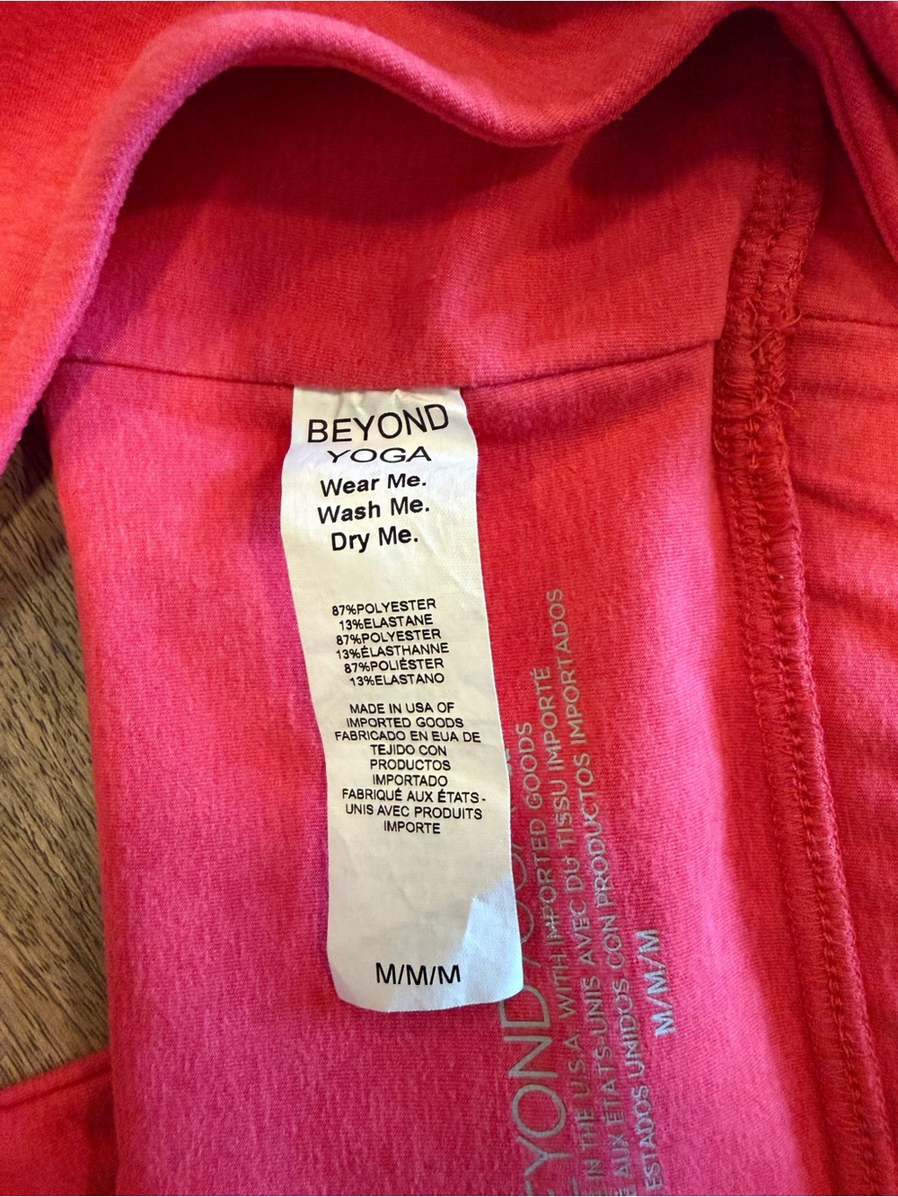 Beyond Yoga Spacedye Crossover Bra in Paradise Coral Heather | Size Medium - Picture 3 of 8